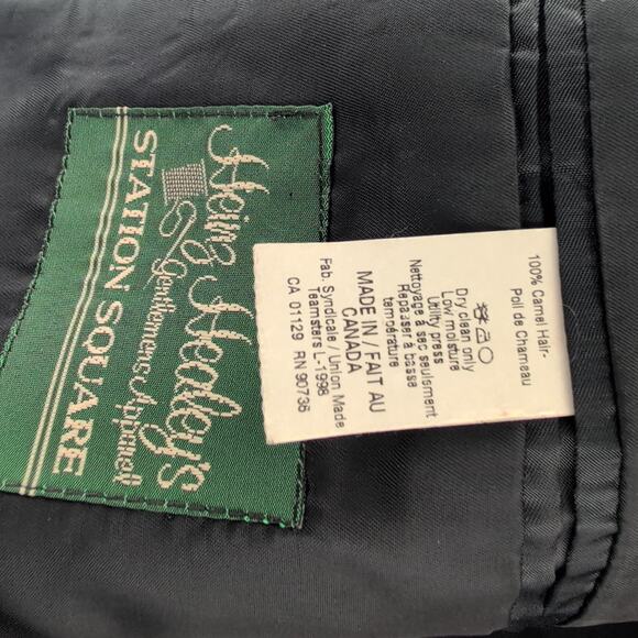 Vintage Lauren Ralph Lauren 100% Camel Hair Two Button Blazer Men's 44R - Picture 4 of 10